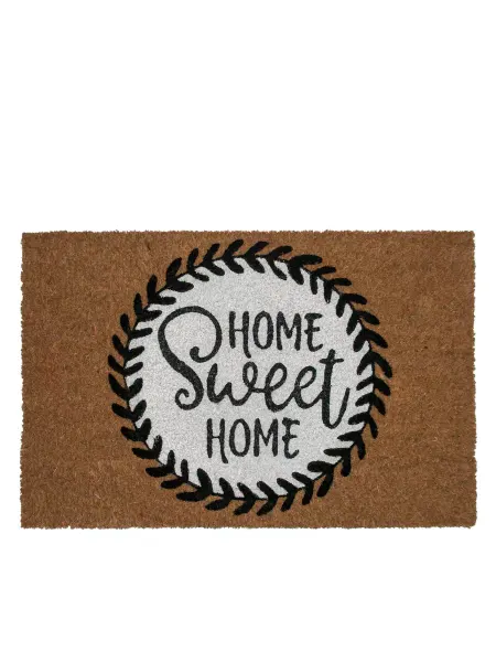 BORGHOUSE Коврик придверный Home sweet home round, 60х40 см