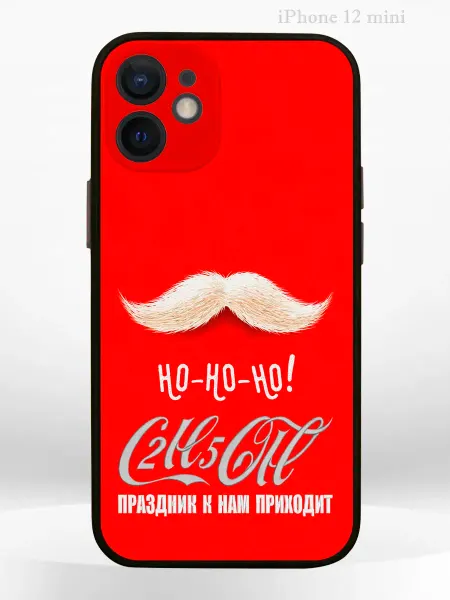 PRINTberries Чехол на iPHONE 12 mini с принтом новогодний Santa Claus