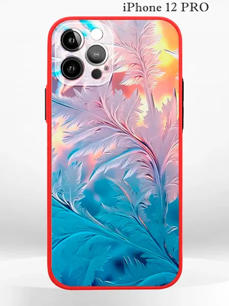 PRINTberries Чехол на iPHONE 12 PRO с принтом новогодний hoarfrost