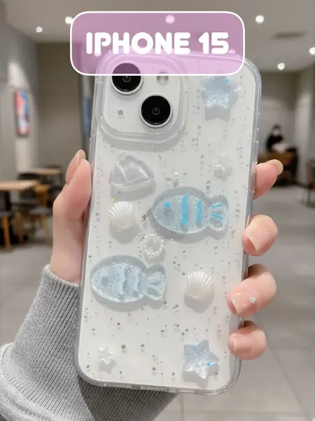 Kittywow Чехол на IPhone 15 с Ракушками