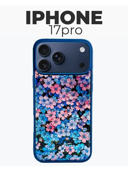 TelCase Чехол на iphone 17 pro с цветочками