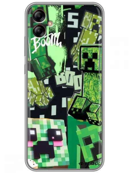360skin Чехол на Samsung Galaxy A04e Minecraft Майнкрафт