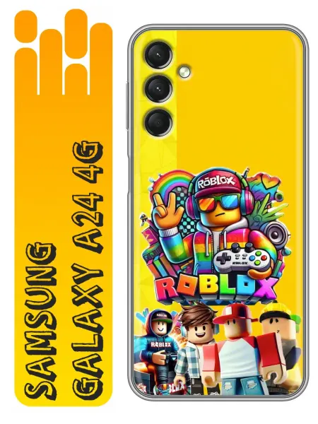 360skin Чехол на Samsung Galaxy A24 Roblox Роблокс (для мальчика)