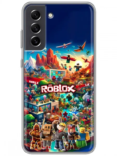 360skin Чехол на Samsung Galaxy S21 FE Roblox Роблокс