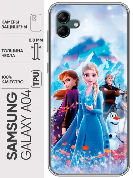 Trendmall Чехол на Samsung Galaxy A04 Холодное сердце (для девочек)