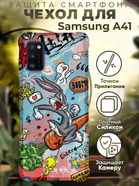 PRINTberries Чехол на SAMSUNG A41 с принтом багс бани
