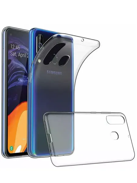 AKS Sale Чехол на Samsung Galaxy A60 M40 прозрачный cиликоновый