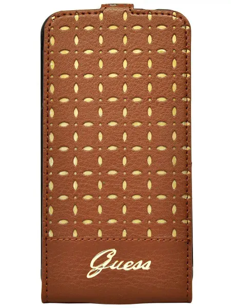 GUESS Чехол-флип на Samsung Galaxy S5 из экокожи PU leather
