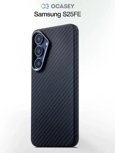 О'кейси Чехол на Samsung Galaxy S25 FE карбоновый