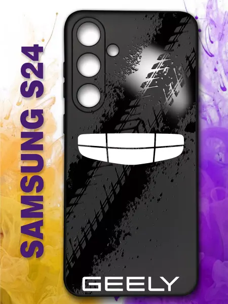 GOODYFON Чехол на Samsung S24 с автомобильным принтом Geely