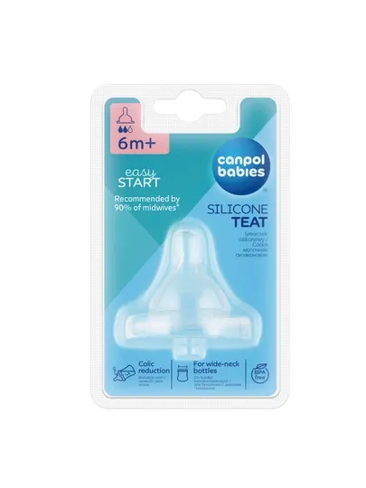 Соска силиконовая Canpol babies EasyStart для широкого горлышка