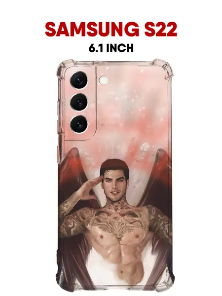 TUDOR. Чехол на Samsung S22 силиконовый с принтом