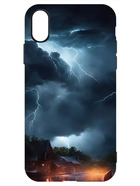 Krutoff Чехол-накладка для iPhone X черный