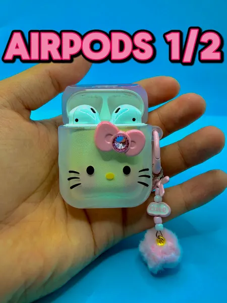 Talshynym Чехол на airpods 2 1 hello kitty