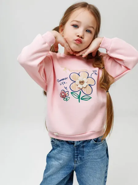 Beauty baby Свитшот детский кофта для девочек с принтом