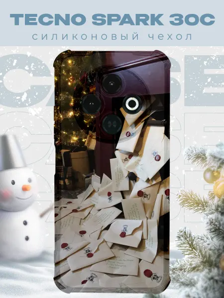 PRINTberries Новогодний чехол для телефона Tecno Spark 30C гари потер