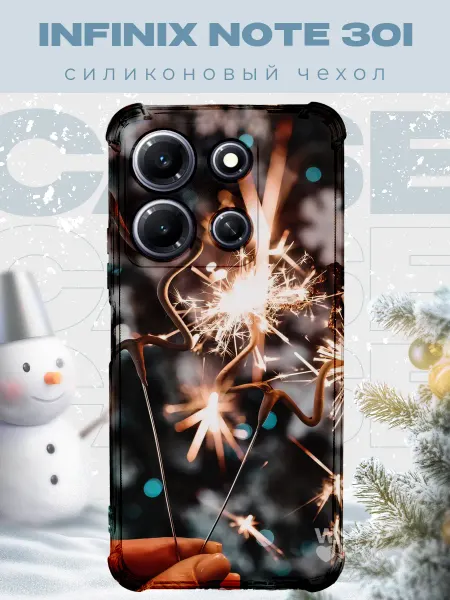 PRINTberries Новогодний чехол для телефона Infinix Note 30i елка