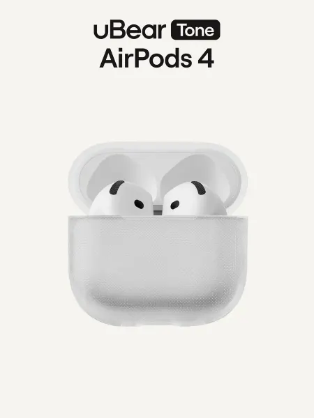 UBear Чехол на AirPods 4 Tone Case, прозрачный усиленный