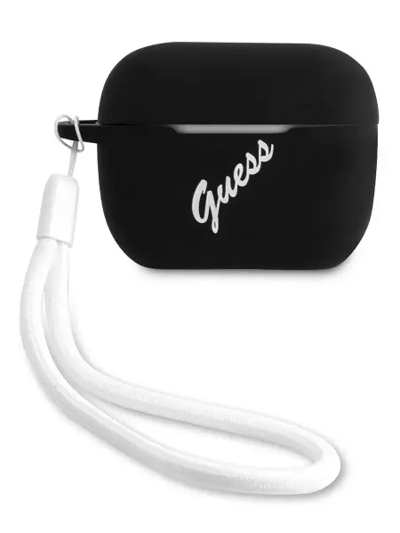 GUESS Чехол на Airpods Pro силиконовый с карабином Silicone