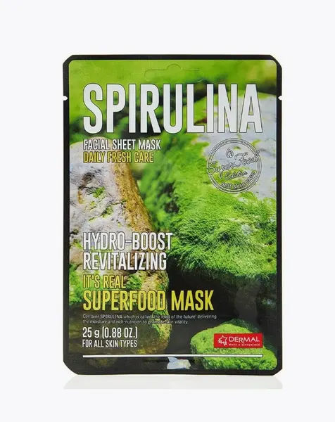 DERMAL Superfood Маска для лица cо спирулиной 25г