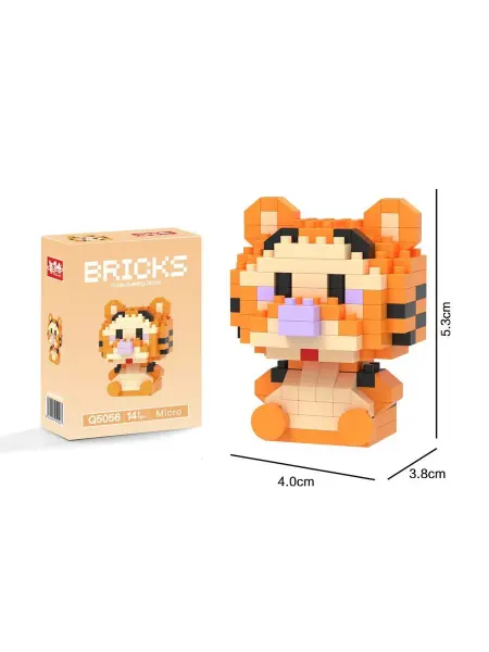 Bricks 3Д конструктор из миниблок Винни Пух и Тигр