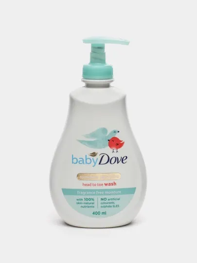 Гель для купания Baby Dove, от макушки до пяток, 400 мл