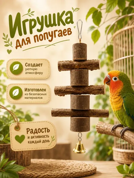ZebraZoo Игрушка для попугаев и грызунов