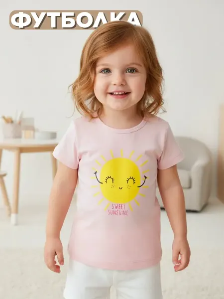 Linas Baby Футболка с рисунком летняя в детский сад
