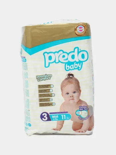 Детские подгузники Predo baby Midi, 11 шт