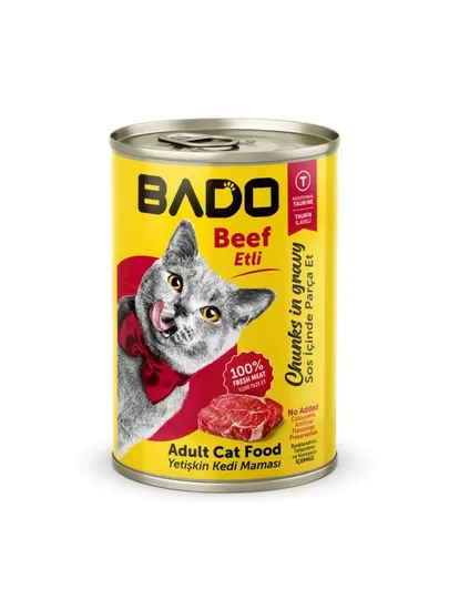 Влажный корм Bado для взрослых кошек с говядиной, 400 гр