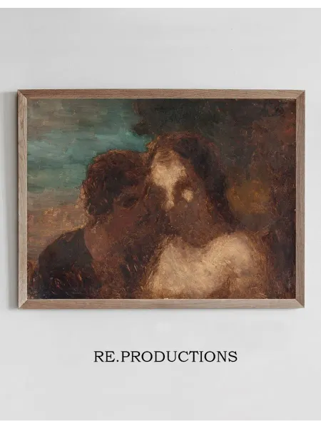 Re.productions Постер La Confidence ou Le baiser de Judas - Honoré Daumier