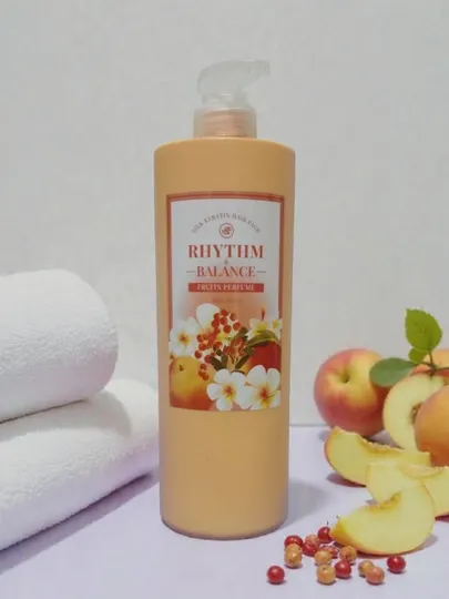 Rythm & Balance Silk Keratin Hair Pack бальзам‑маска для выпадения волос и перхоти , 1000 мл