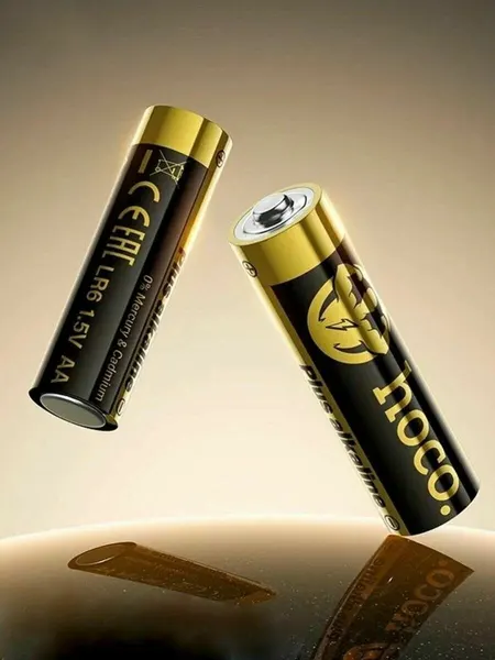 Hoco щелочные батарейки пальчиковые АА 2 шт (JA1A), LR6, 1.5 V