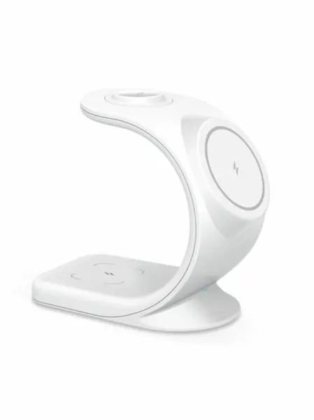 Беспроводное зарядное устройство VLP Powerstand 3in1 Mag Safe для Apple, 1091004, белый