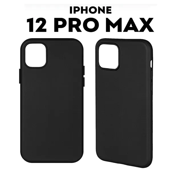 Чехол на Apple iPhone 12 Pro Max, тонкий, ударопрочный, из термополиуретана, черный