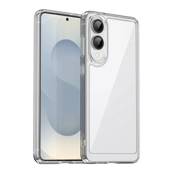 Прозрачный чехол с усиленными рамками для Samsung Galaxy S25 Edge, увеличенные защитные свойства