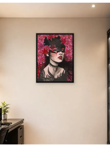 Postersbase Интерьерный постер женщина-кошка 50x70