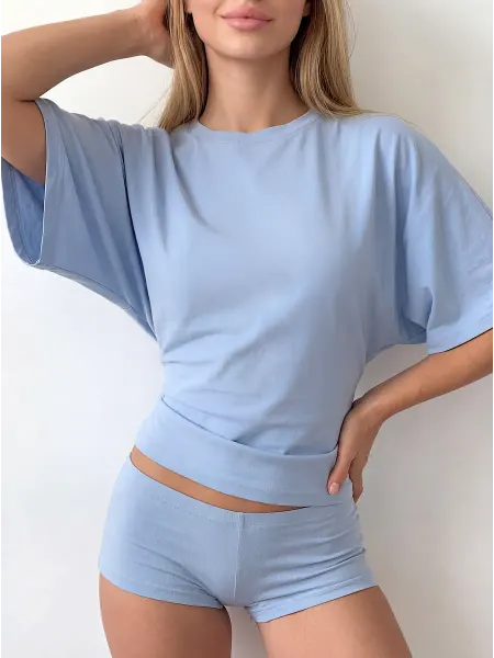 Bang Wear Облегающая футболка с широкими рукавами летучая мышь