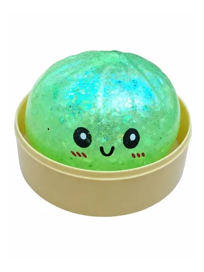 Мягкая игрушка Squishy Bao Bun с блестками, Антистресс, Сжималка для детей и взрослых