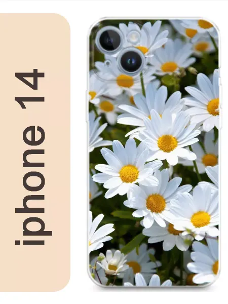 CaseOffice Чехол на iphone 14 ромашки 1010
