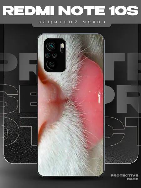 MeowCase Чехол на Redmi Note 10s с принтом Y2K с котиком