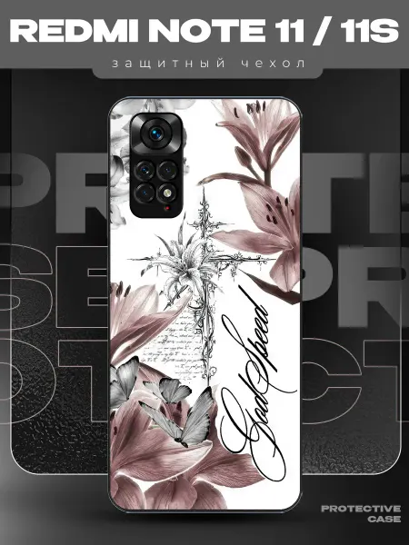 MeowCase Чехол на Redmi Note 11 с принтом y2k pinterest цветы