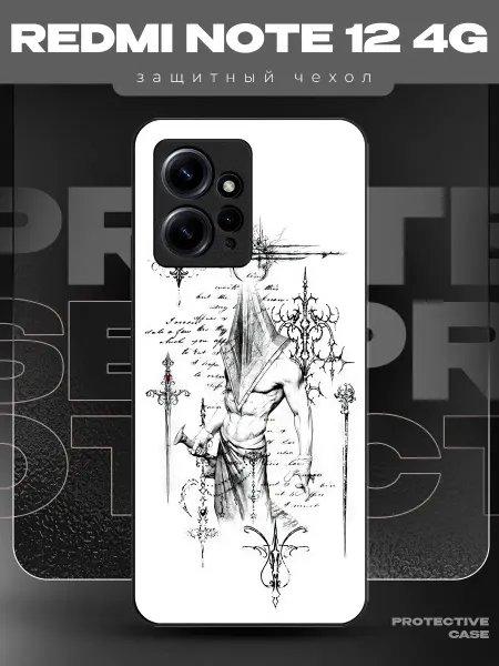 MeowCase Чехол на Redmi Note 12 с принтом y2k pinterest