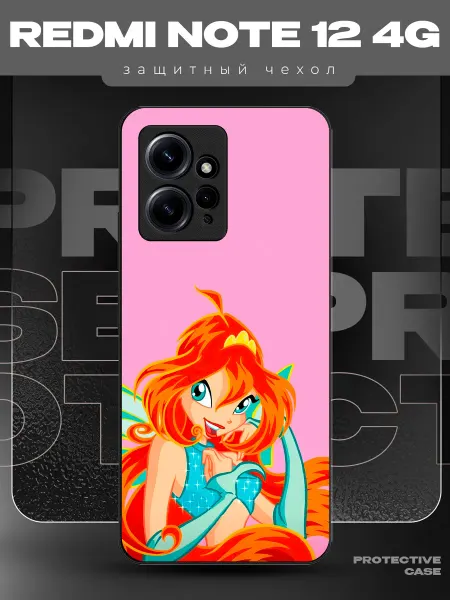 MeowCase Чехол на Redmi Note 12 с принтом винкс блум