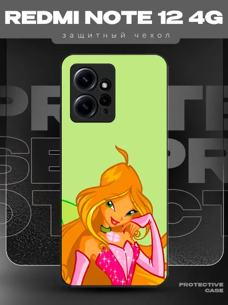 MeowCase Чехол на Redmi Note 12 с принтом винкс флора