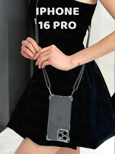 Neocca_case Чехол на Iphone 16 Pro с регулируемым шнурком