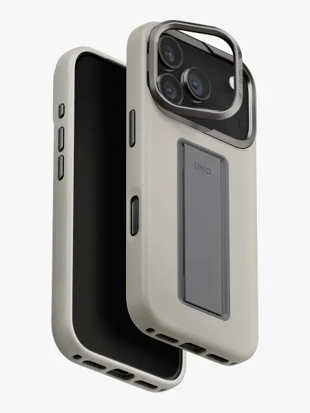 UNIQ Чехол на iPhone 17 Pro, из экокожи Heldro PRO, MagSafe