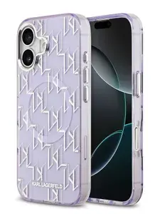 Karl Lagerfeld Чехол на iPhone 17 Pro Max, IML KL Monogram, MagSafe