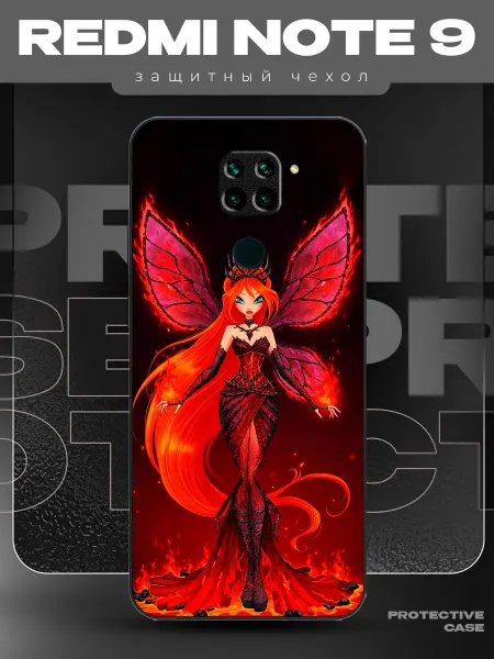 MeowCase Чехол на Redmi Note 9 с принтом Винкс Блум