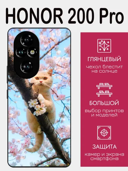 StyleArmor Чехол на Honor 200 Pro весенний котик